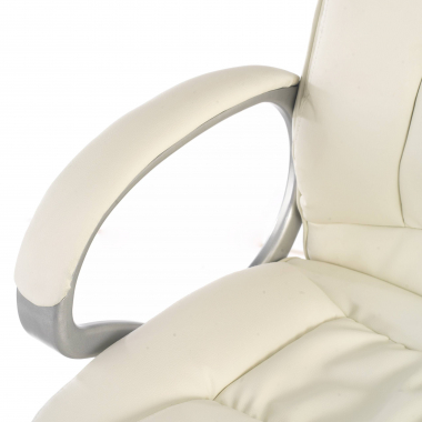 office chair white baltimore synthetic leather upholstered armrests 4