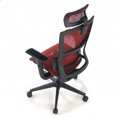 ergonomic chair red winter mesh 3d adjustable armrests double lumbar support headrest 9