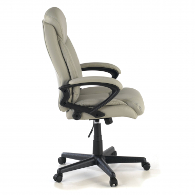 office chair gray denis synthetic leather upholstered armrests 7