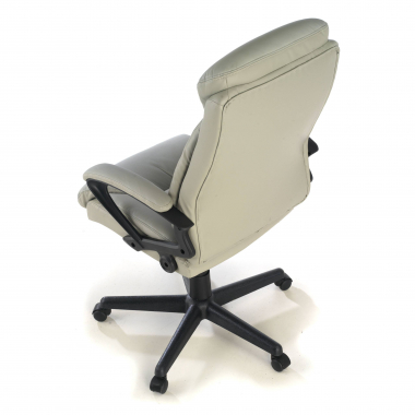 office chair gray denis synthetic leather upholstered armrests 6