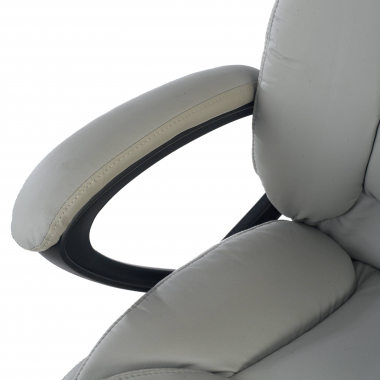 office chair gray denis synthetic leather upholstered armrests 5