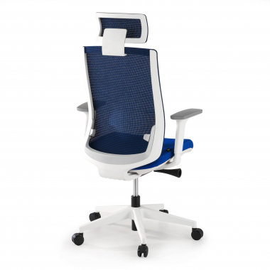 office chair white blue boston mesh 3d adjustable armrests headrest 6