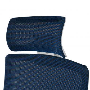 office chair white blue boston mesh 3d adjustable armrests headrest 8
