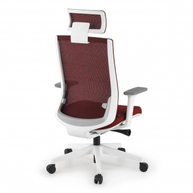 office chair white red boston mesh 3d adjustable armrests headrest 8