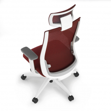 office chair white red boston mesh 3d adjustable armrests headrest 9
