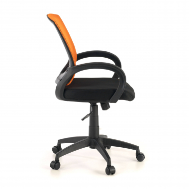 junior chair orange canton mesh fixed armrests 4