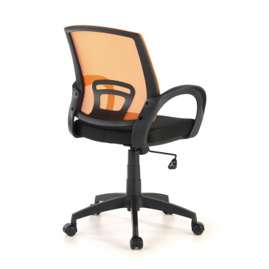 junior chair orange canton mesh fixed armrests 6