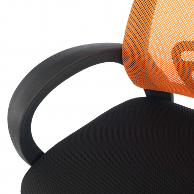 junior chair orange canton mesh fixed armrests 5