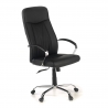 Belfast Office Chair, aluminium arms, eco-leather