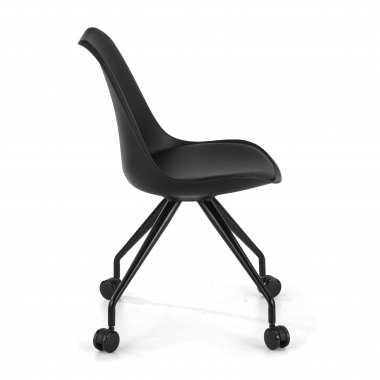 junior chair black office chair plastic no armrests 4