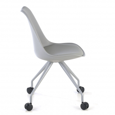 junior chair gray office chair plastic no armrests 4