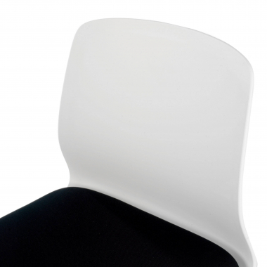 visitor chair black armless chair fabric no armrests 7