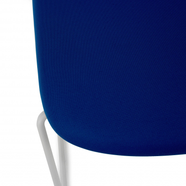 visitor chair white blue armchair fabric fixed armrests 8