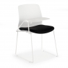 Visitor chair Swing with writing tablet, professional 8-hour use