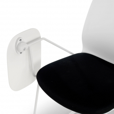 chair with writing tablet white black chair with writing tablet fabric no armrests 8