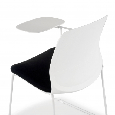 chair with writing tablet white black chair with writing tablet fabric no armrests 9