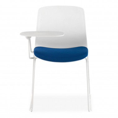 chair with writing tablet white blue chair with writing tablet fabric no armrests 3