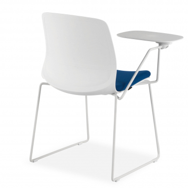 chair with writing tablet white blue chair with writing tablet fabric no armrests 8
