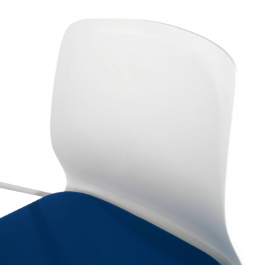 chair with writing tablet white blue chair with writing tablet fabric no armrests 5