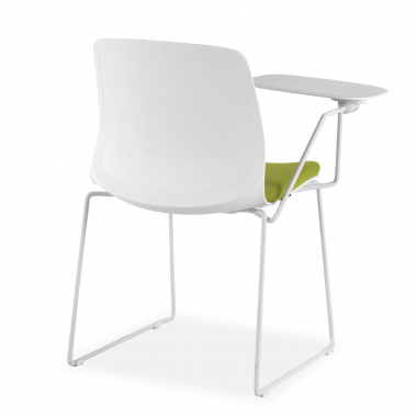 chair with writing tablet white green chair with writing tablet fabric no armrests 6