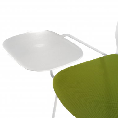 chair with writing tablet white green chair with writing tablet fabric no armrests 5