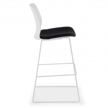 stool black office stool fabric no armrests 6