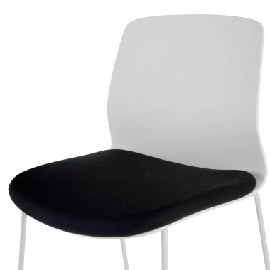 stool black office stool fabric no armrests 5
