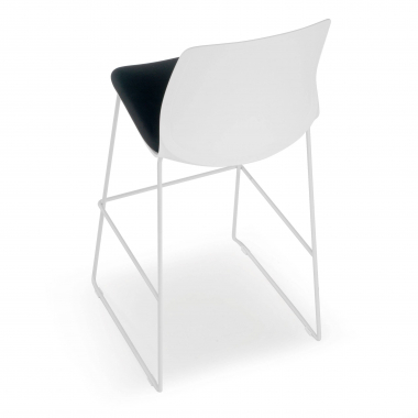 stool black office stool fabric no armrests 9