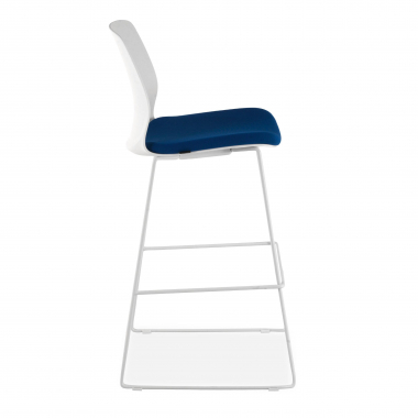 stool blue office stool fabric no armrests 4