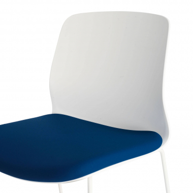 stool blue office stool fabric no armrests 7