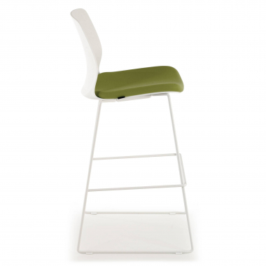 stool green office stool fabric no armrests 4