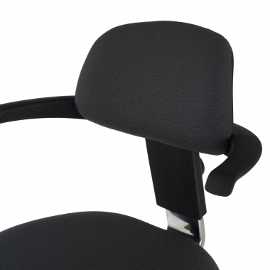 office stool black erghos fabric no armrests 7