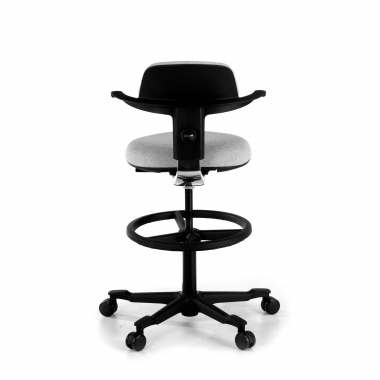 office stool gray erghos fabric no armrests 7