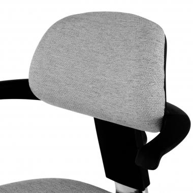 office stool gray erghos fabric no armrests 6