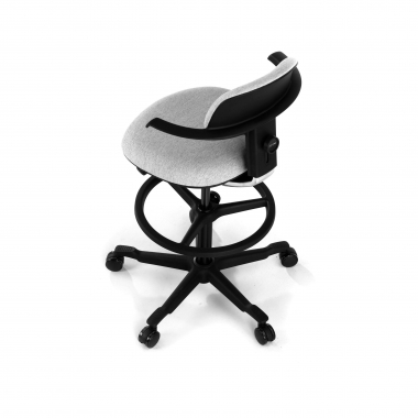 office stool gray erghos fabric no armrests 9