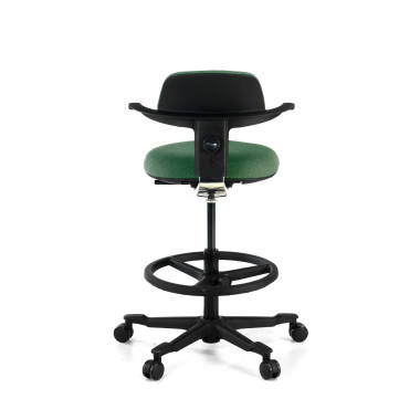 office stool green erghos fabric no armrests 7