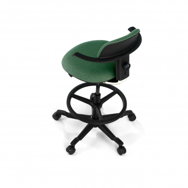 office stool green erghos fabric no armrests 9