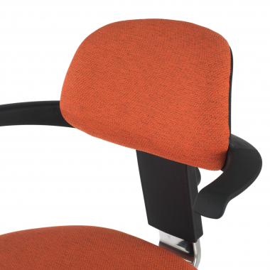 office stool orange erghos fabric no armrests 7