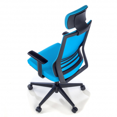 office chair blue with headrest mesh 1d adjustable armrests lumbar support headrest 8
