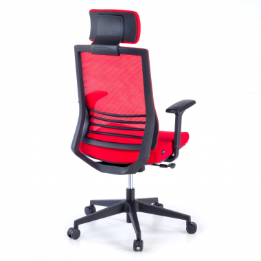 office chair red with headrest mesh 1d adjustable armrests lumbar support headrest 7