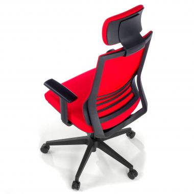 office chair red with headrest mesh 1d adjustable armrests lumbar support headrest 8