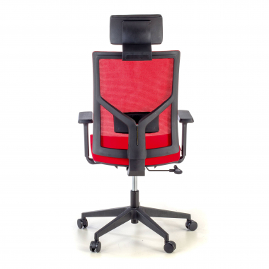 office chair red black frame mesh 1d adjustable armrests lumbar support headrest 6