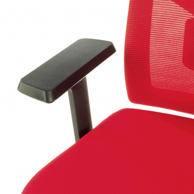 office chair red black frame mesh 1d adjustable armrests lumbar support headrest 5