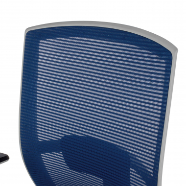 ergonomic chair white blue white frame mesh 1d adjustable armrests lumbar support 5