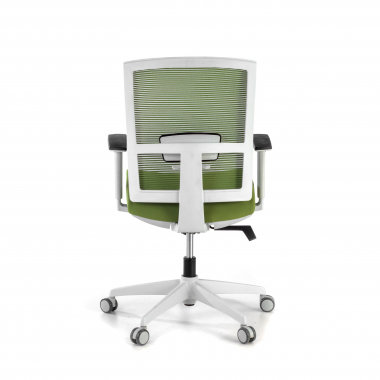 ergonomic chair white green white frame mesh 1d adjustable armrests lumbar support 7