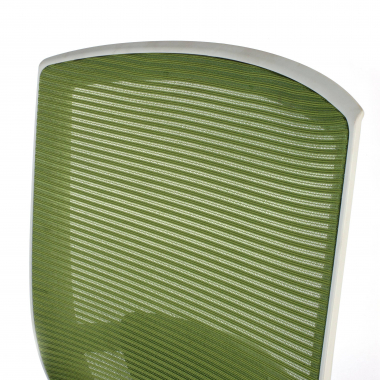 ergonomic chair white green white frame mesh 1d adjustable armrests lumbar support 6