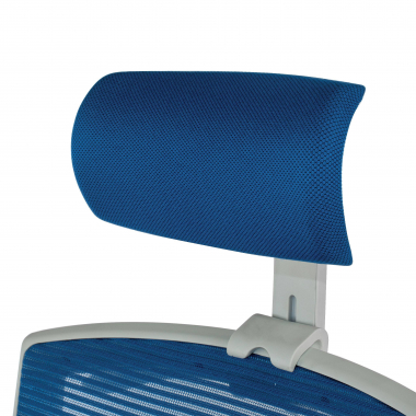 ergonomic chair white blue white frame headrest mesh 1d adjustable armrests lumbar support headrest 5