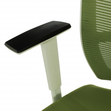 ergonomic chair white green white frame headrest mesh 1d adjustable armrests lumbar support headrest 5