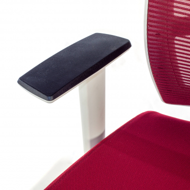 ergonomic chair white red white frame headrest mesh 1d adjustable armrests lumbar support headrest 5