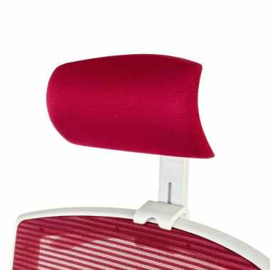 ergonomic chair white red white frame headrest mesh 1d adjustable armrests lumbar support headrest 8